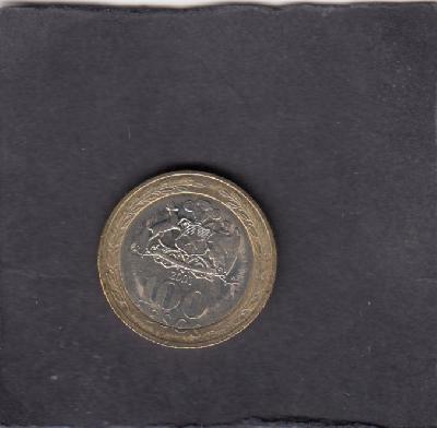 Beschrijving: 100 Pesos  MAPUCHE